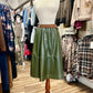 A-line midi skirt with belt