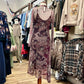 Paisley Mesh Midi Dress