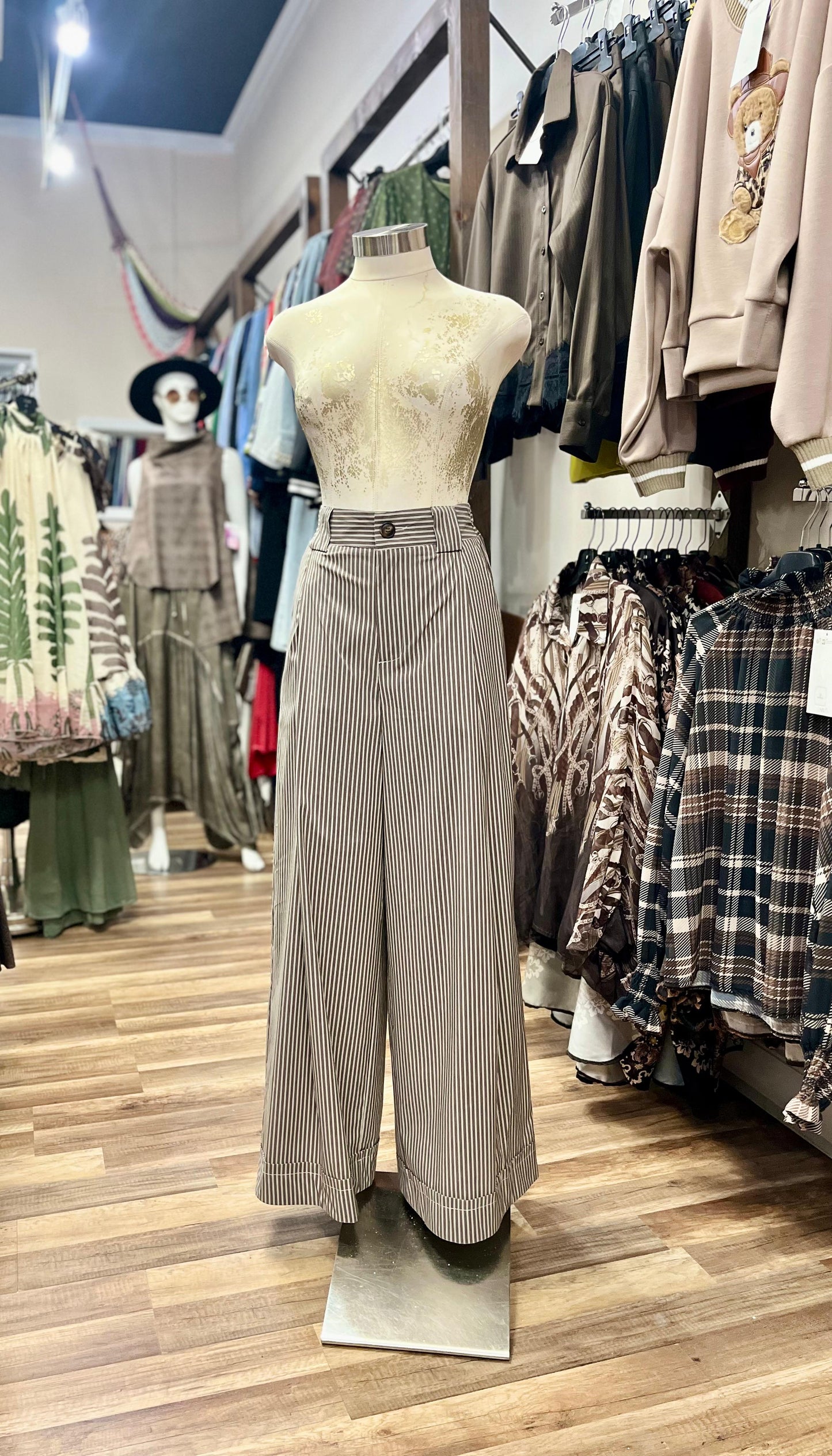 Pinstripe Two-Piece Set