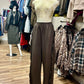 Fringe -Trim Wide-Leg Pant