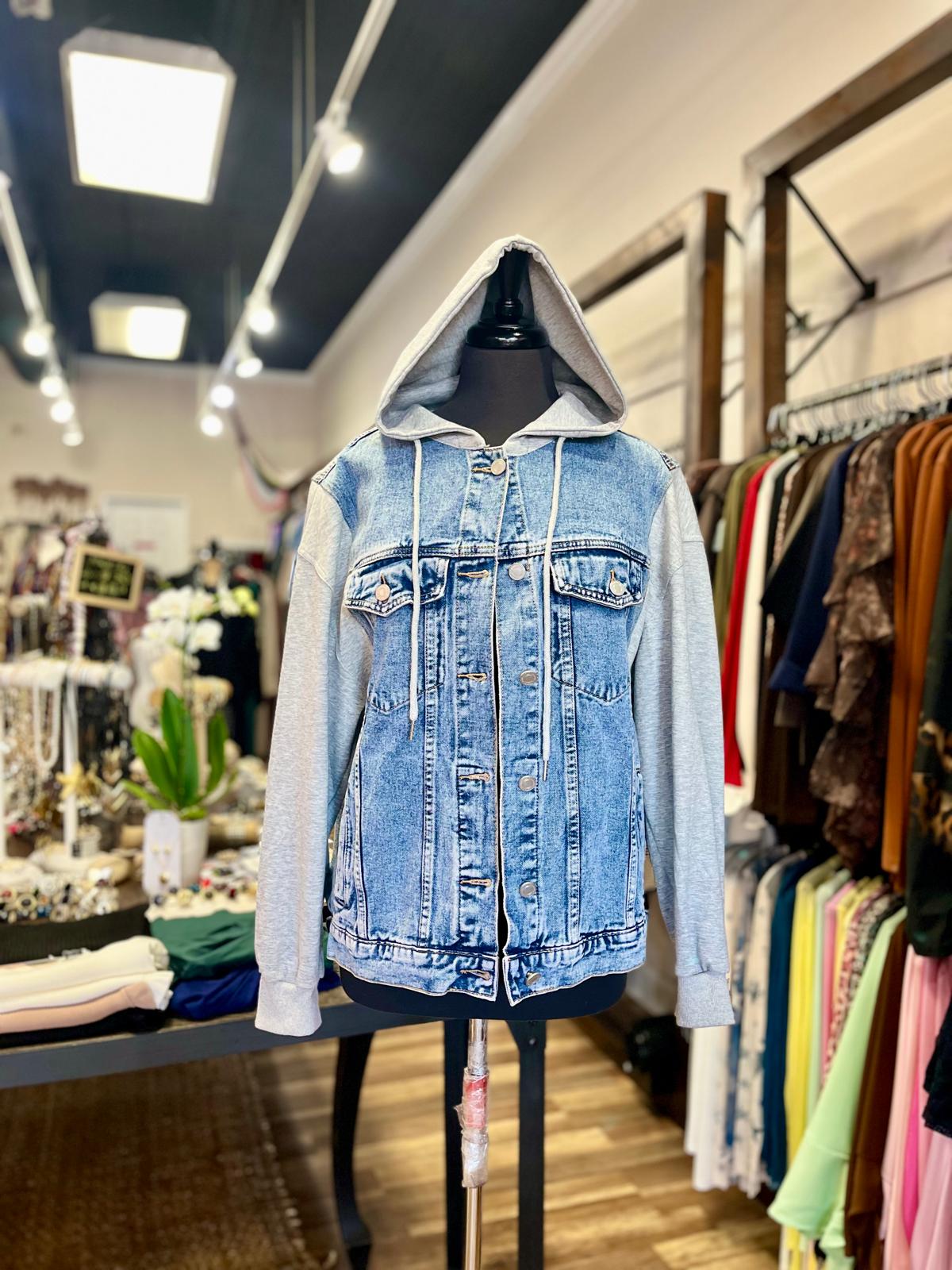 Denim Jacket Graphic Back Appliqué