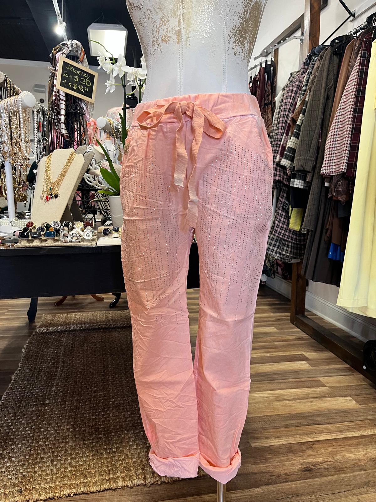 RHINESTONED PANTS