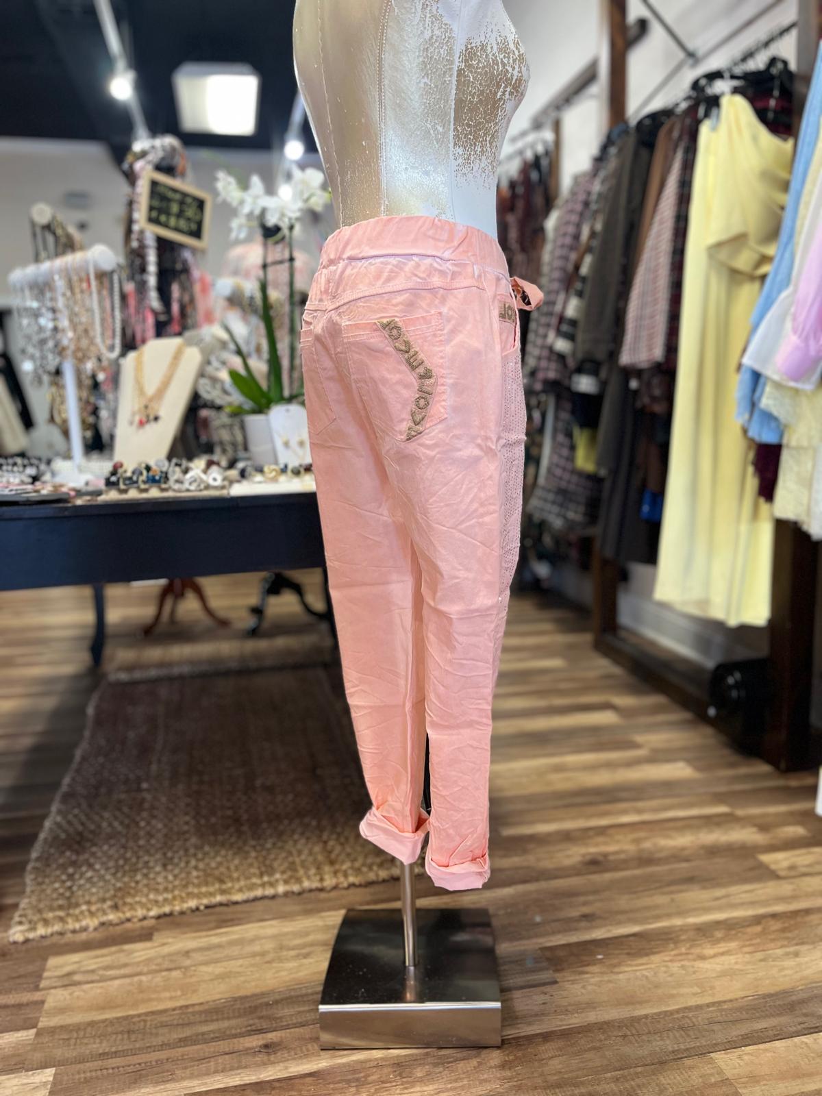 RHINESTONED PANTS
