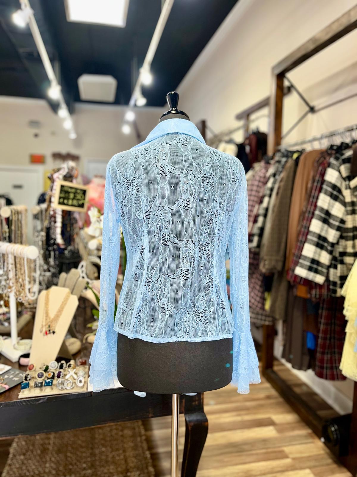 Ruffled Lace Blouse
