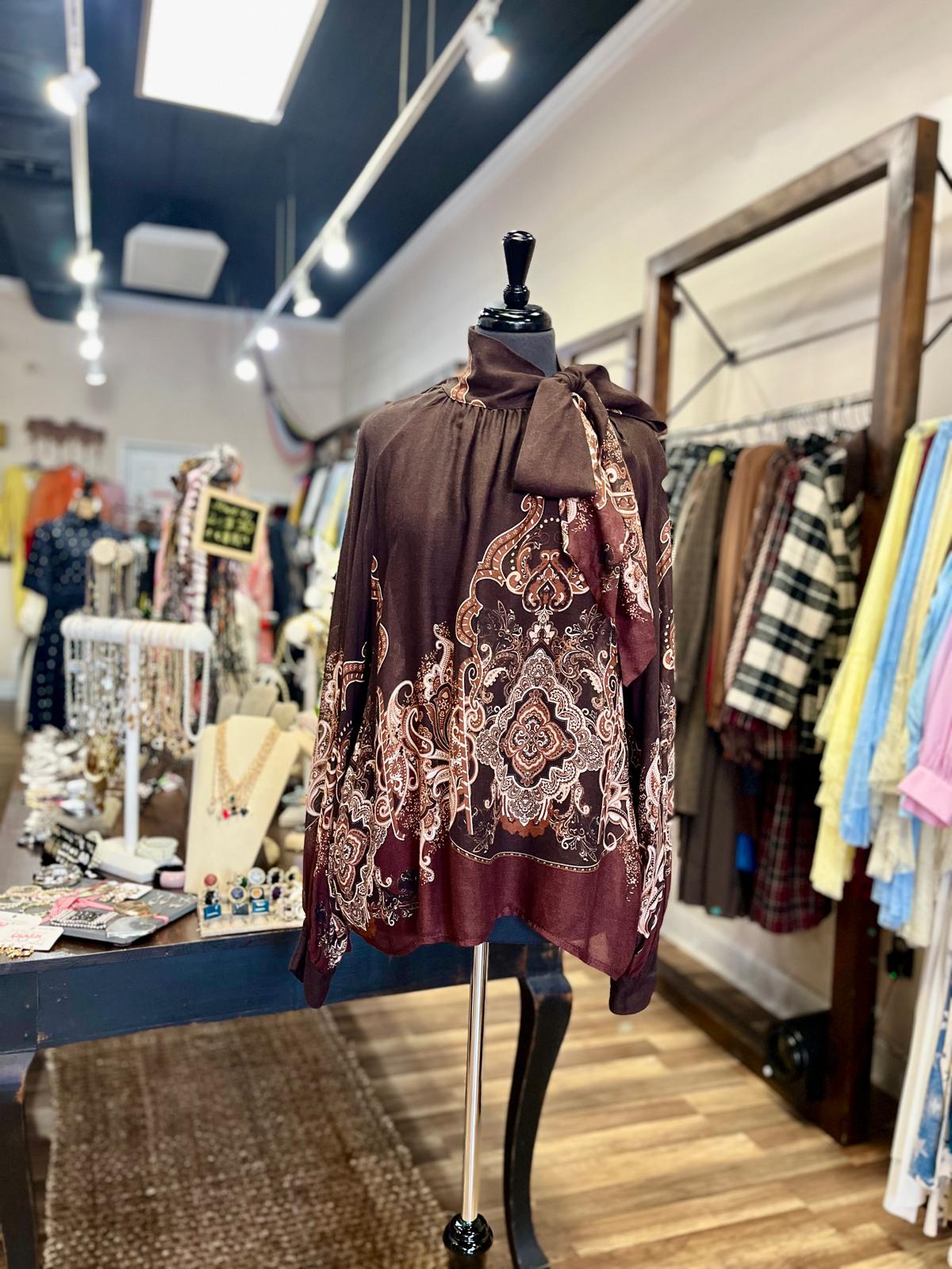 Tie-Neck Blouse