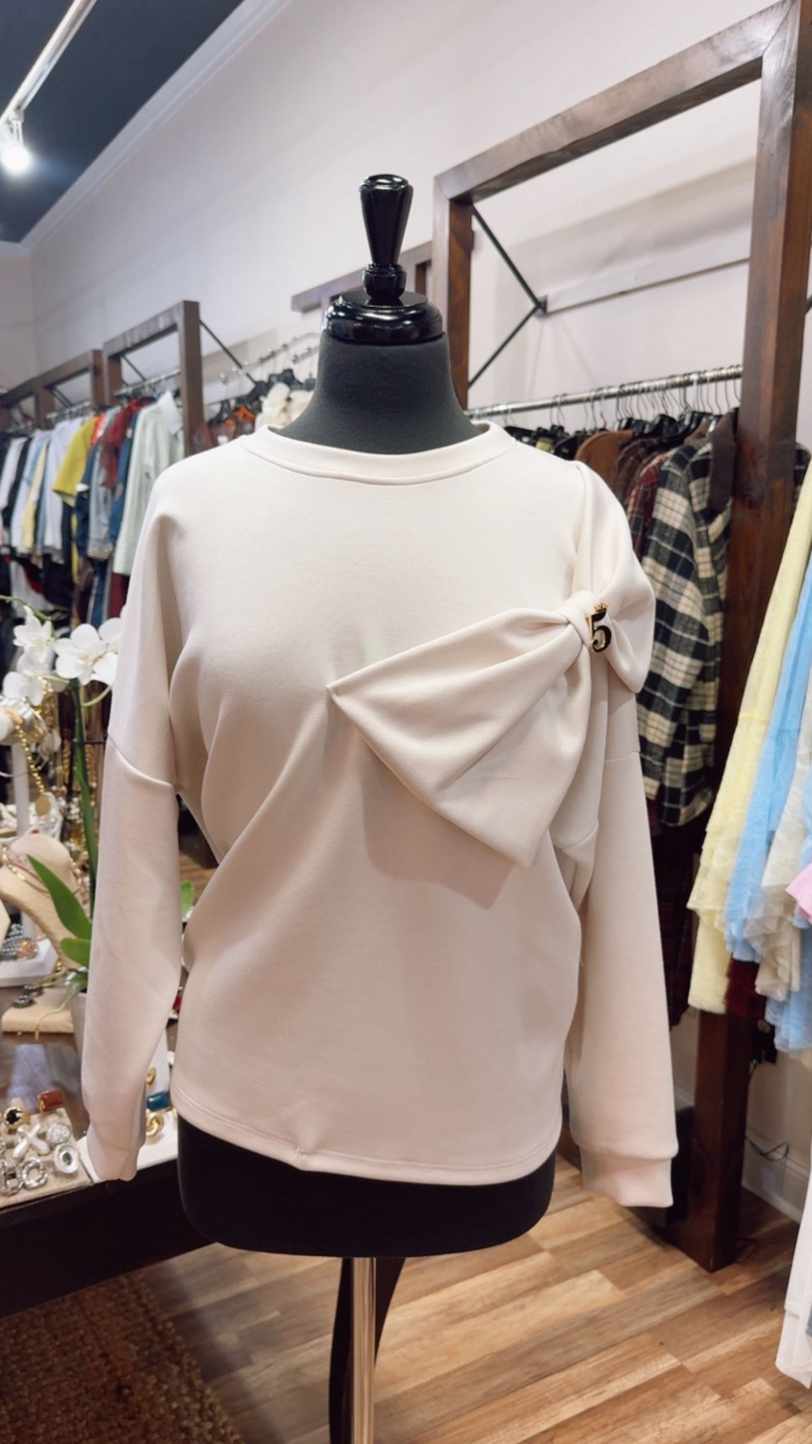 Sweater Bow Detail