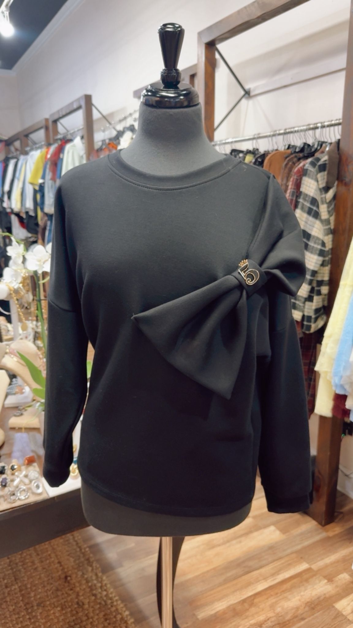 Sweater Bow Detail
