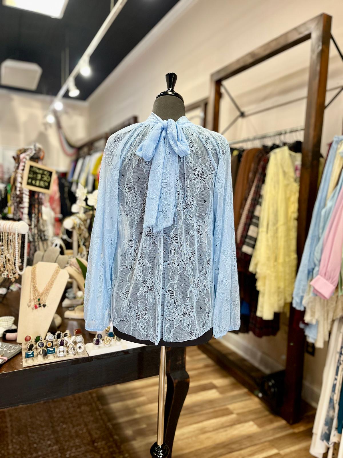 Lace Ruffle Blouse
