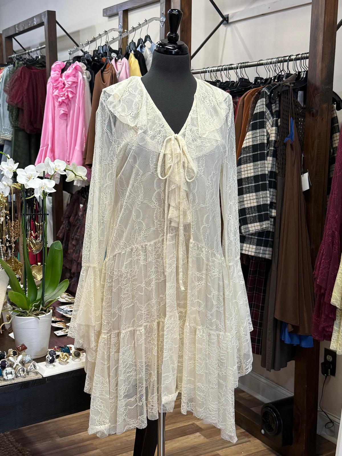 Lace Ruffle Dress