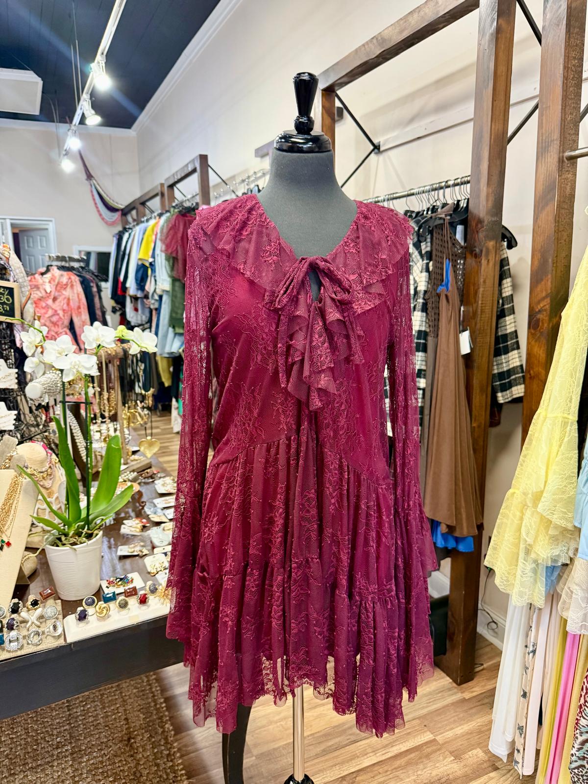 Lace Ruffle Dress
