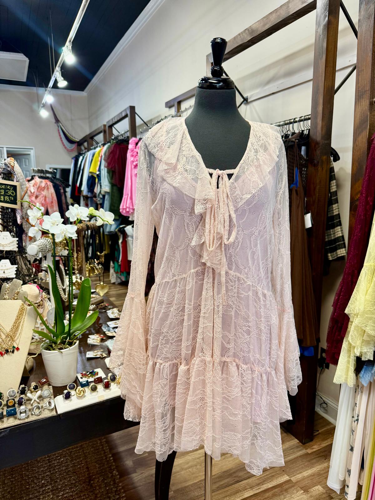 Lace Ruffle Dress