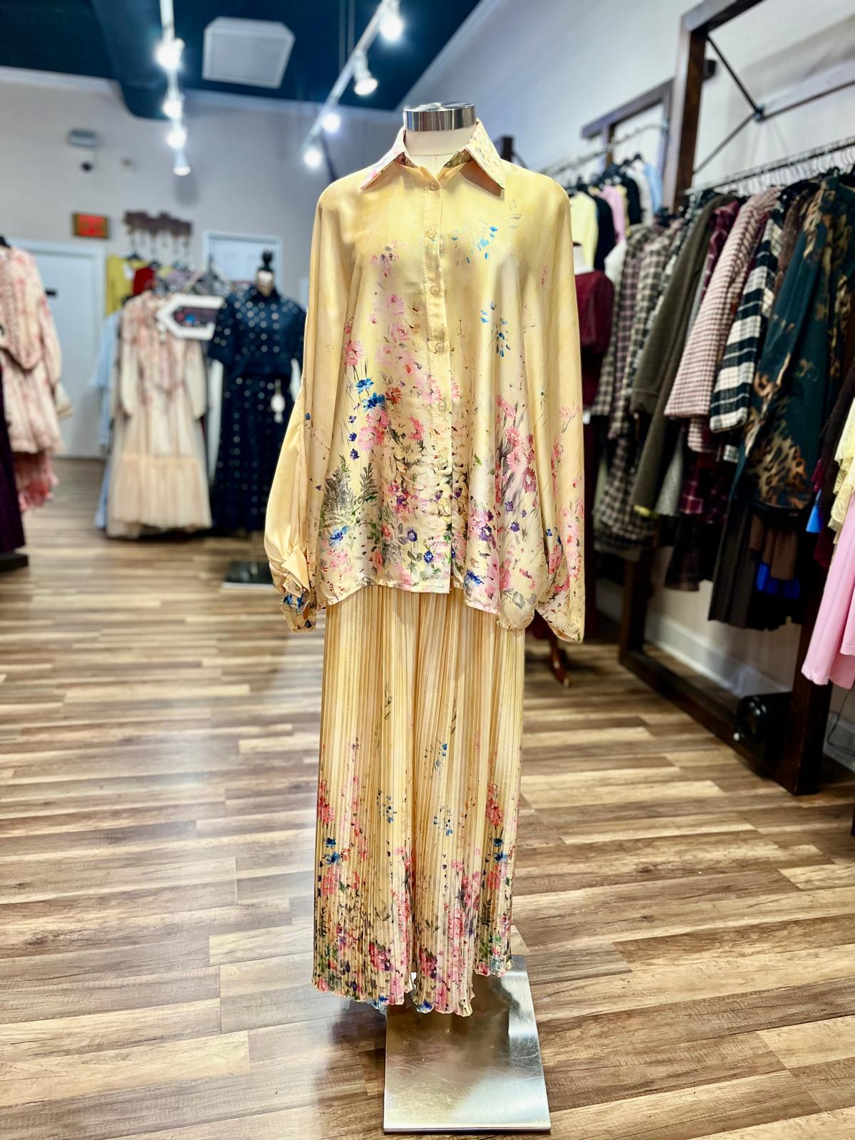 Floral Pleated Set