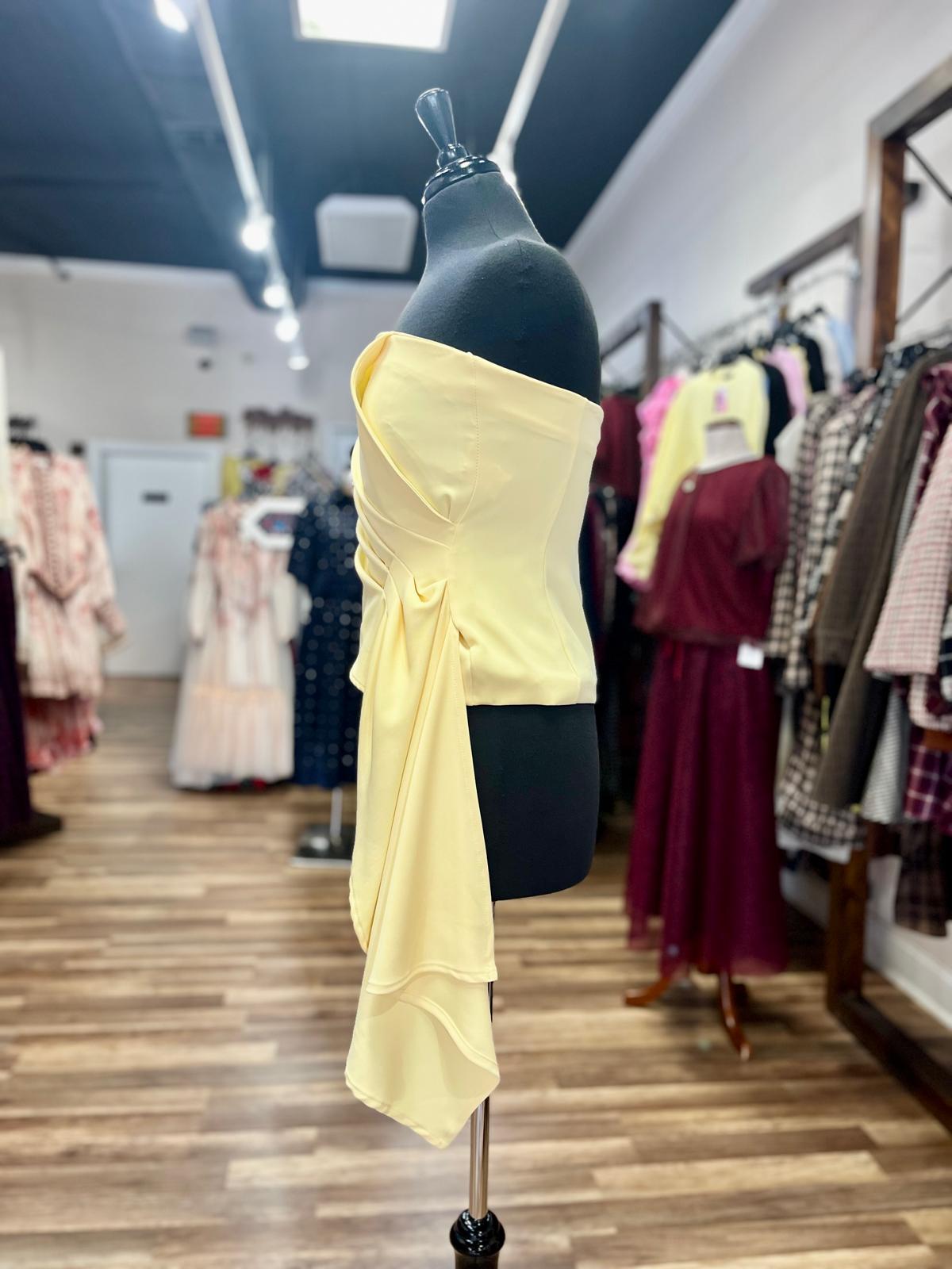 Strapless Draped Top