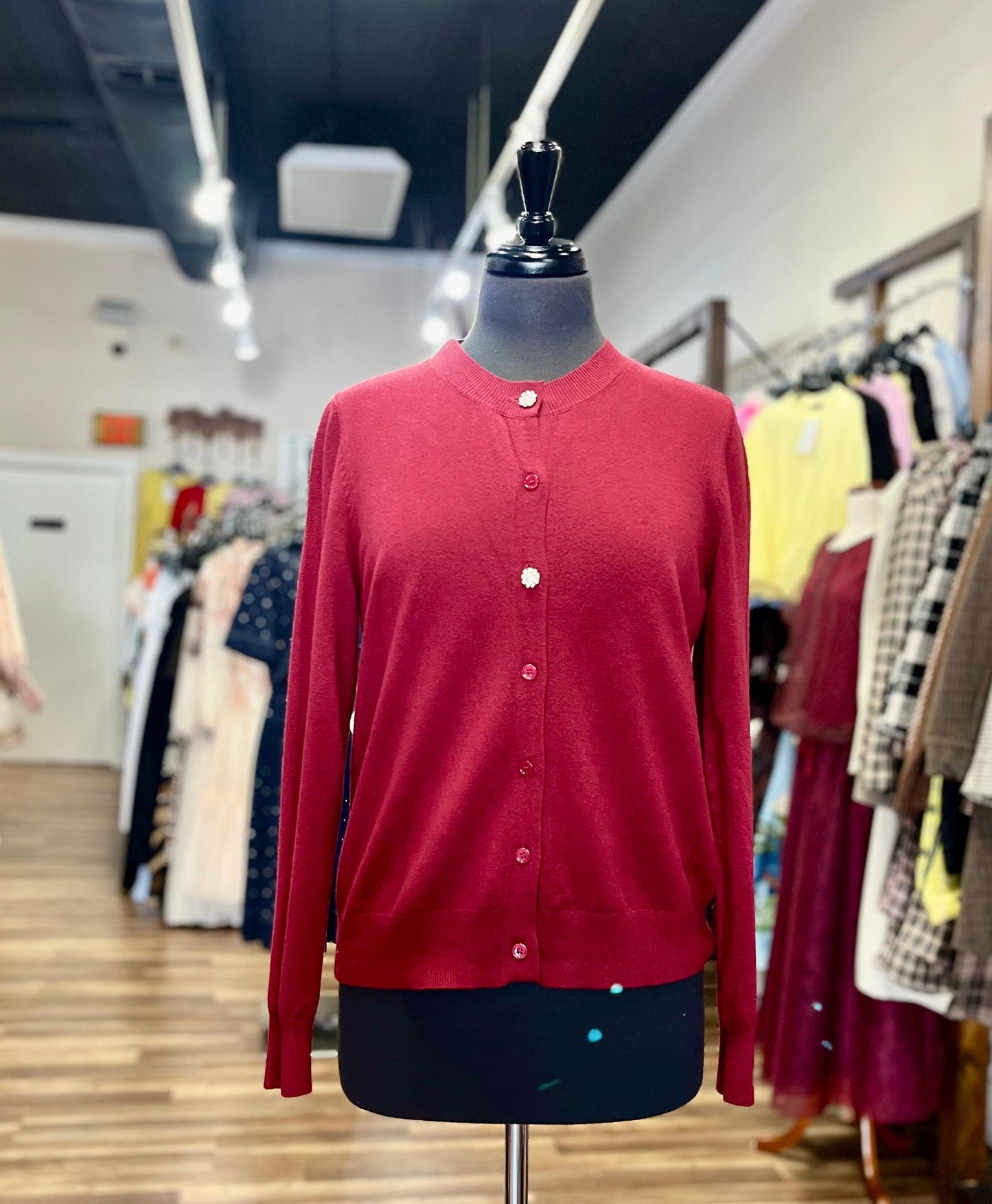 Button-Up Knit Cardigan