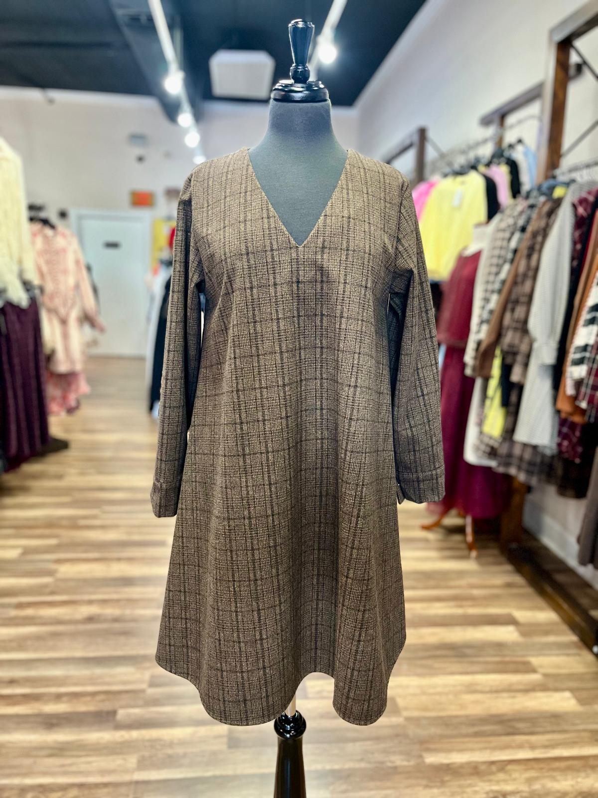 Houndstooth Swing Dress