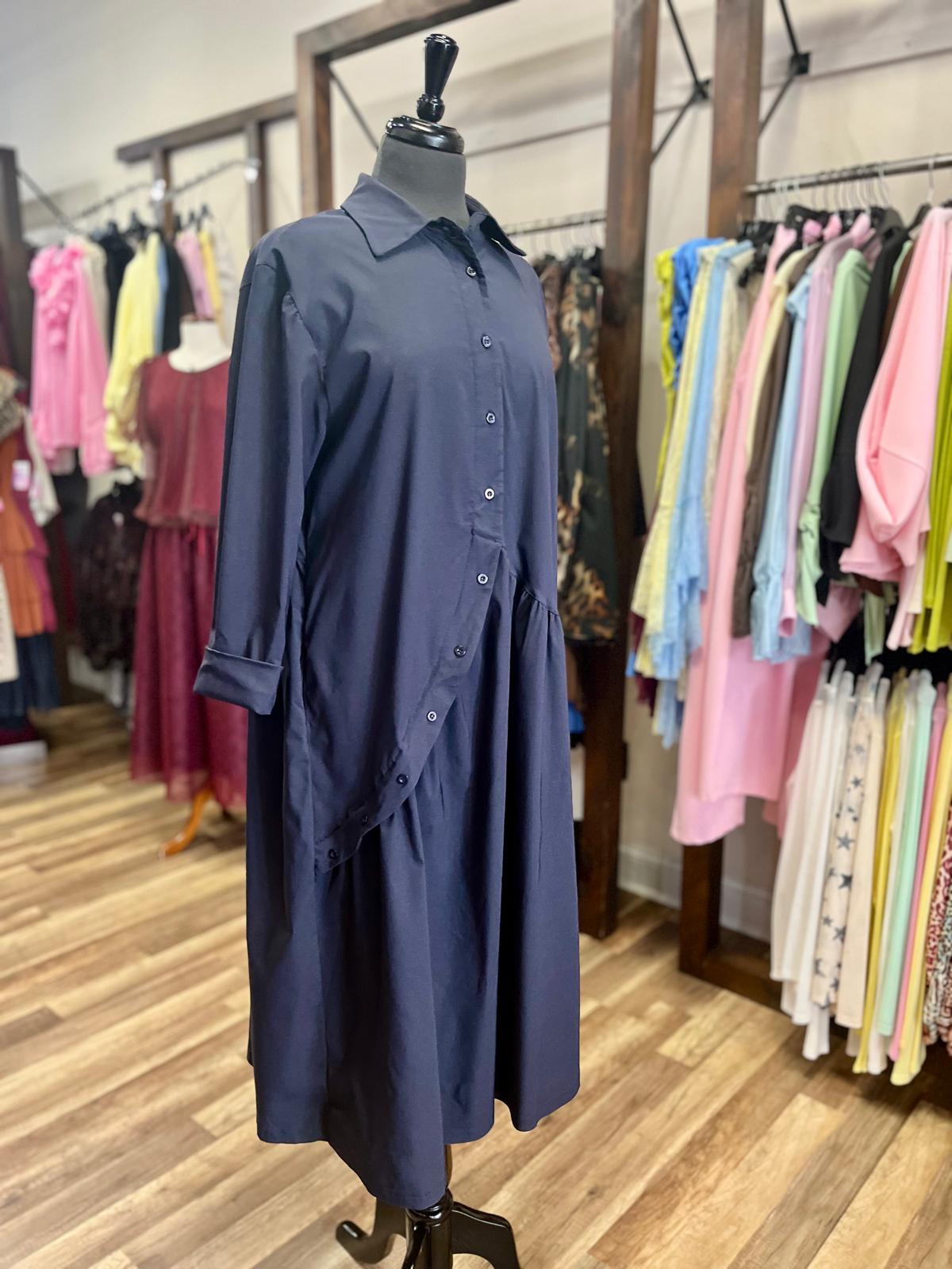 Asymmetrical Shirt Dress