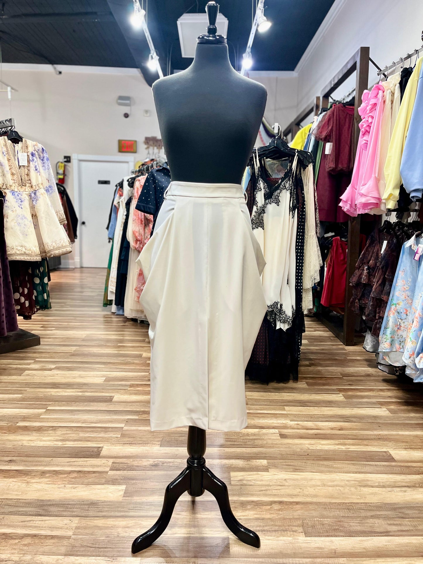 Structured Ruffle Skirt