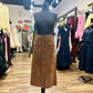 Suede Midi Skirt