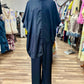 Mixed Fabric Overlay  Pant Set