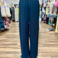 Mixed Fabric Overlay  Pant Set