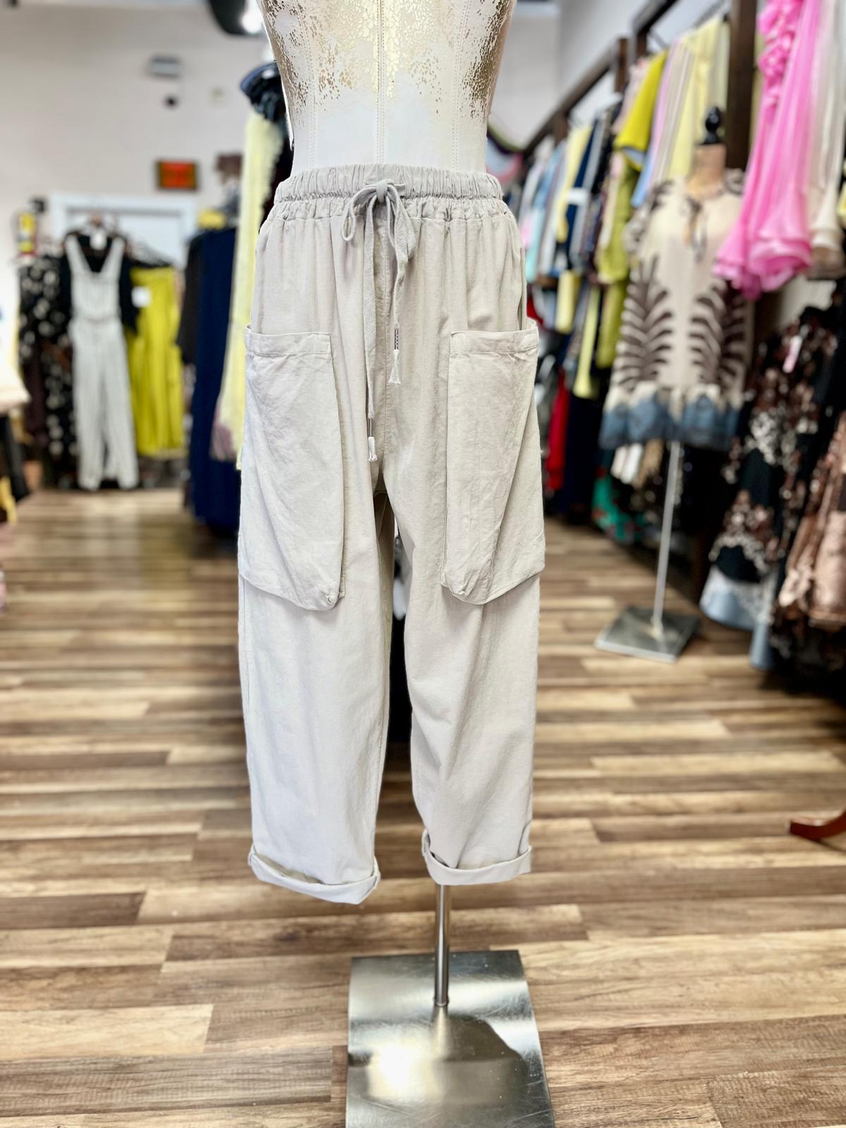 COTTON PANTS WITH POCKETS