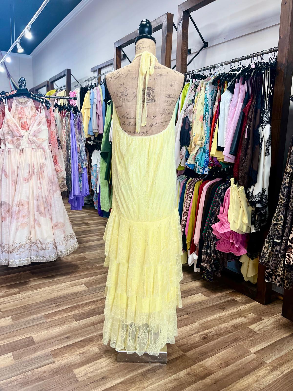 Lace Tiered Maxi Dress