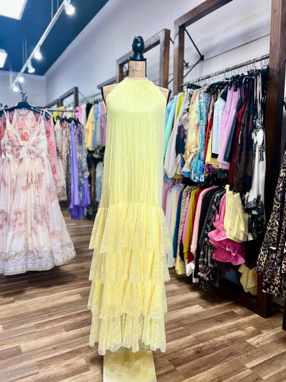 Lace Tiered Maxi Dress