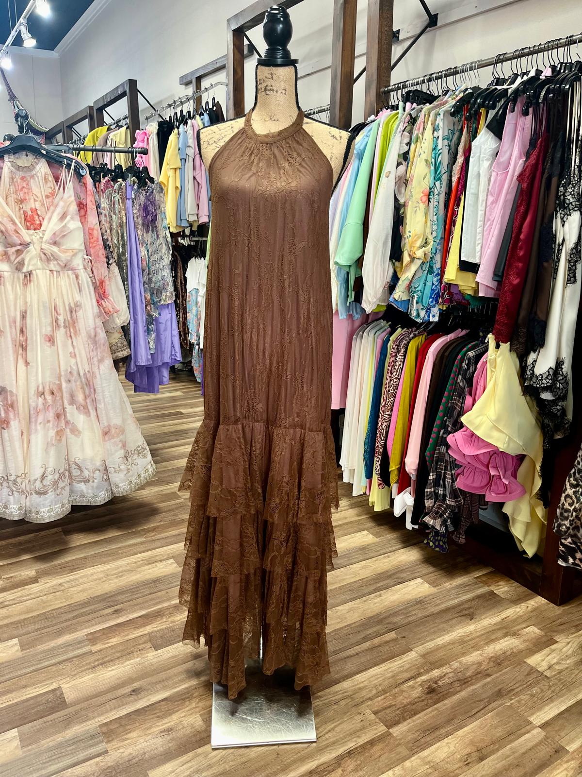Lace Tiered Maxi Dress