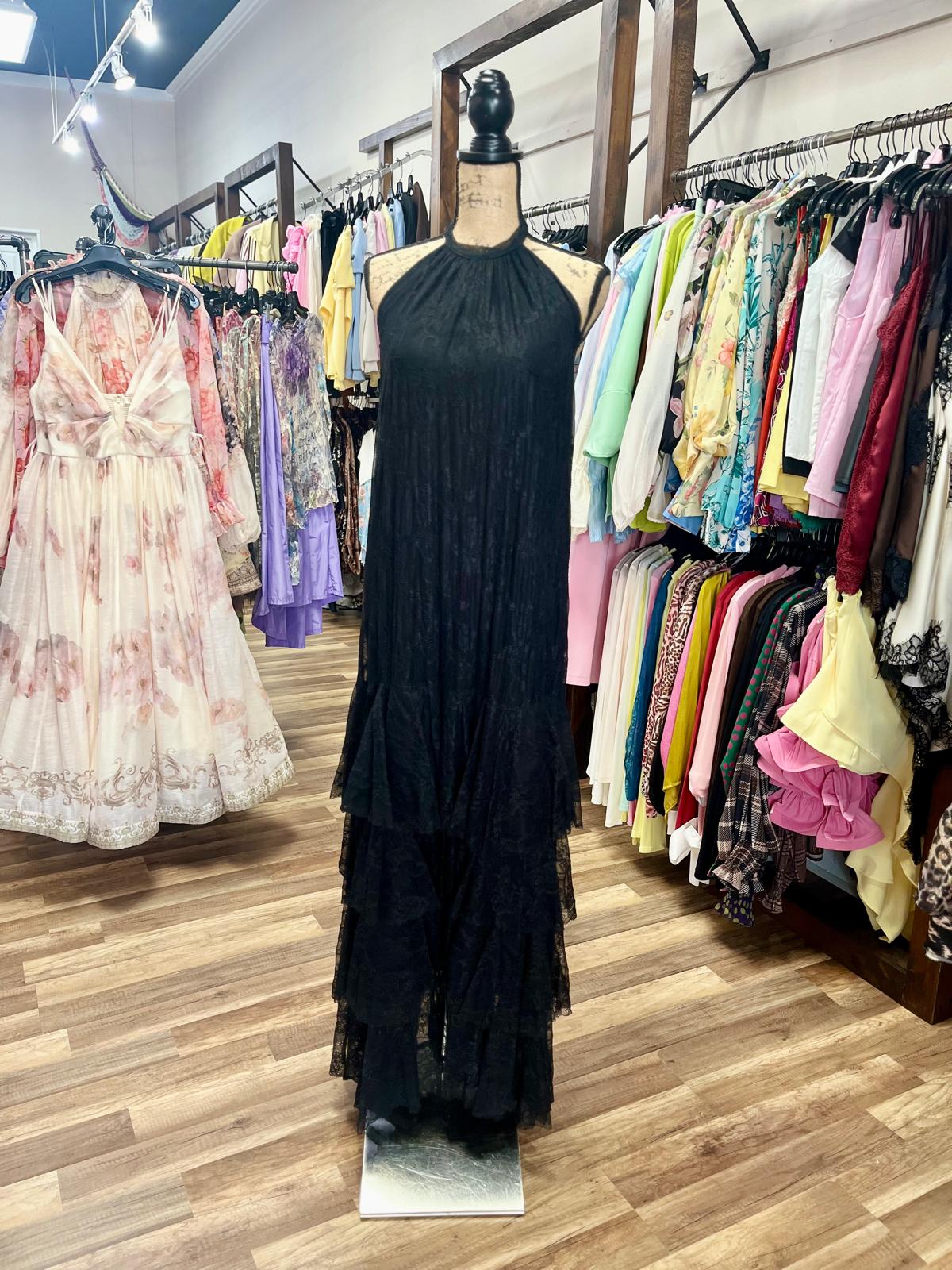 Lace Tiered Maxi Dress