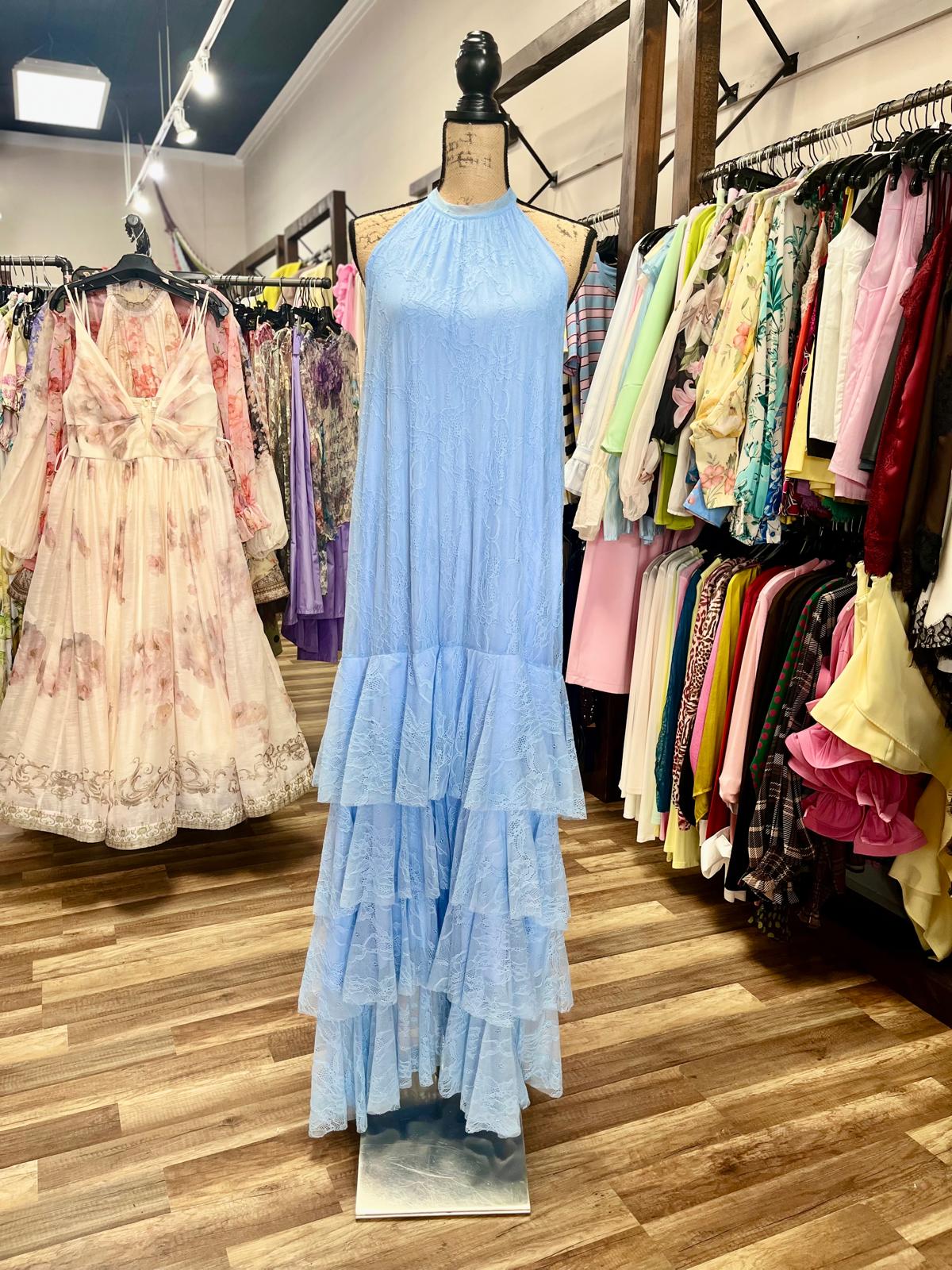 Lace Tiered Maxi Dress