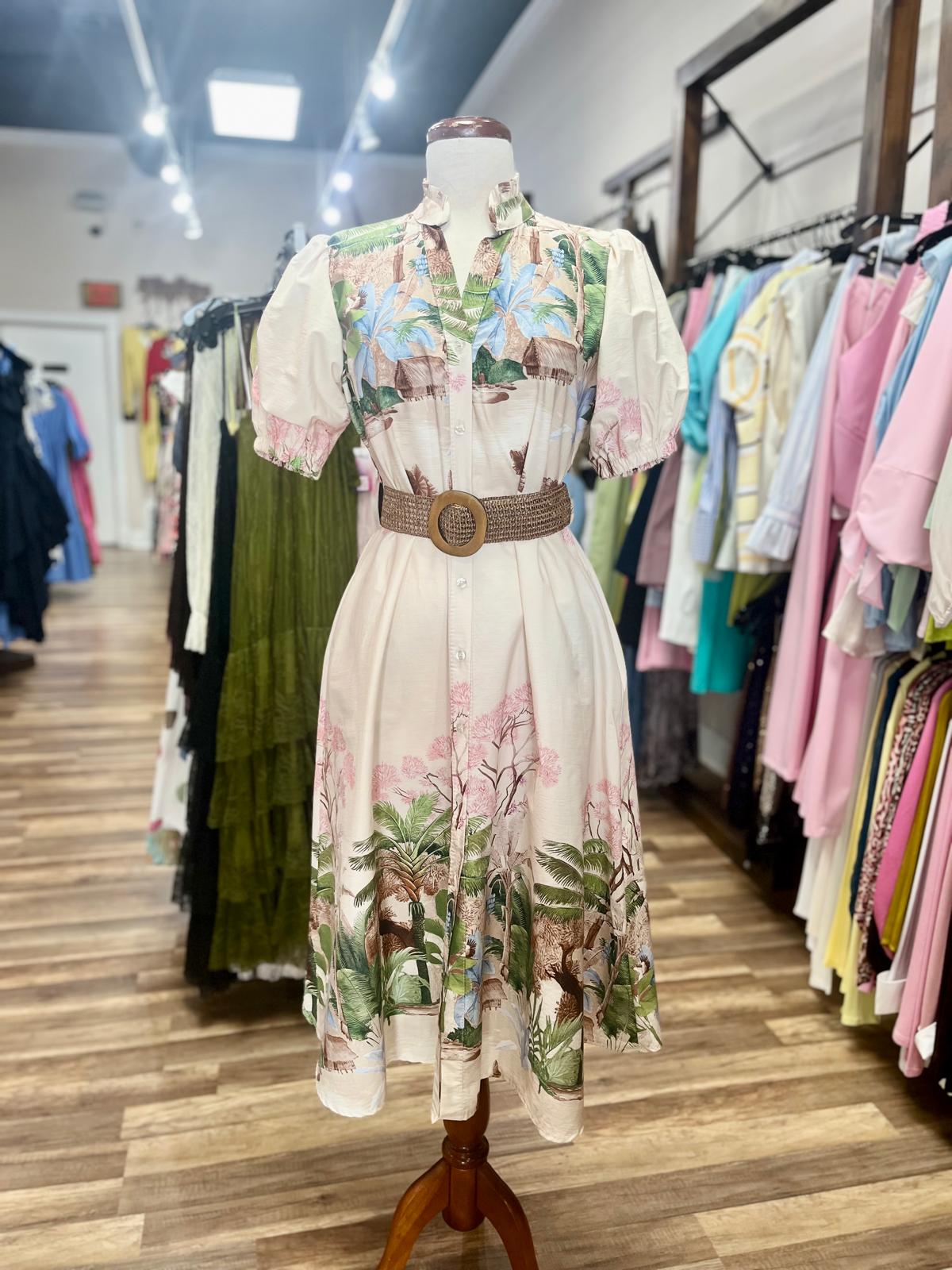 Floral Shirt  Dress