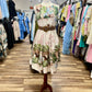 Tropical  Belted Dress