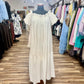Ruffle Neck Midi Dress