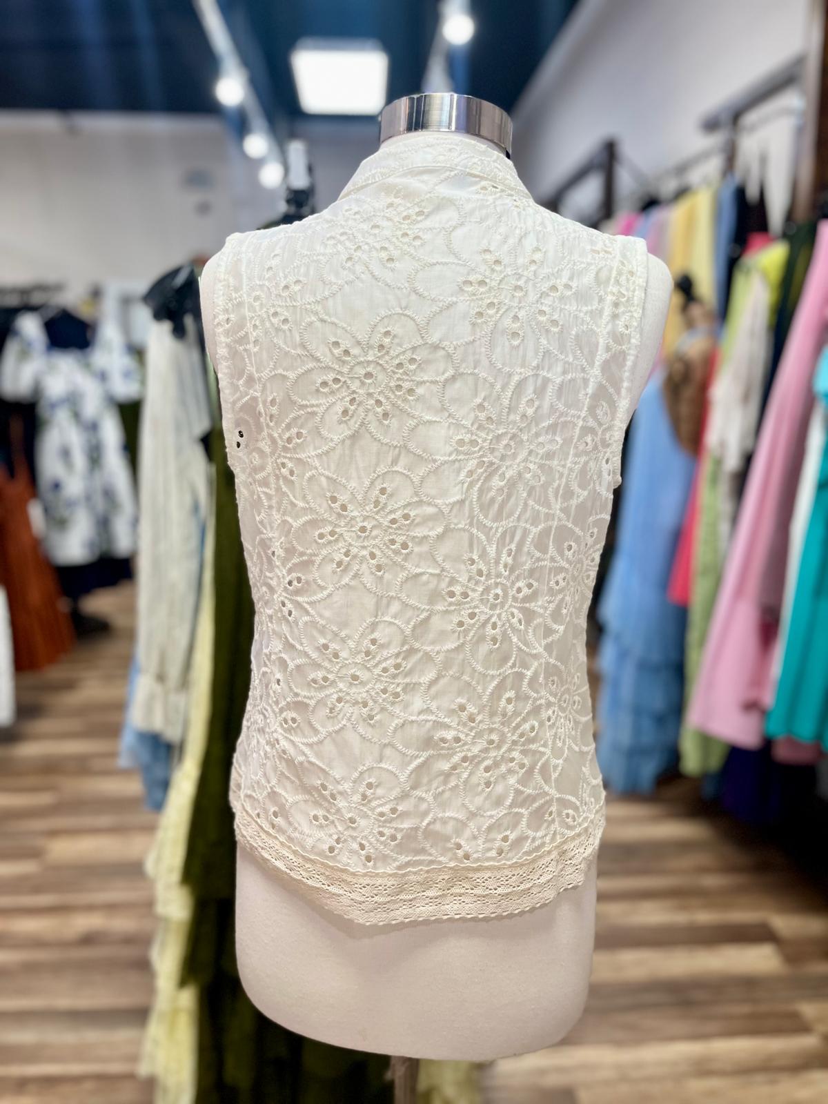 Mandarin Lace Top