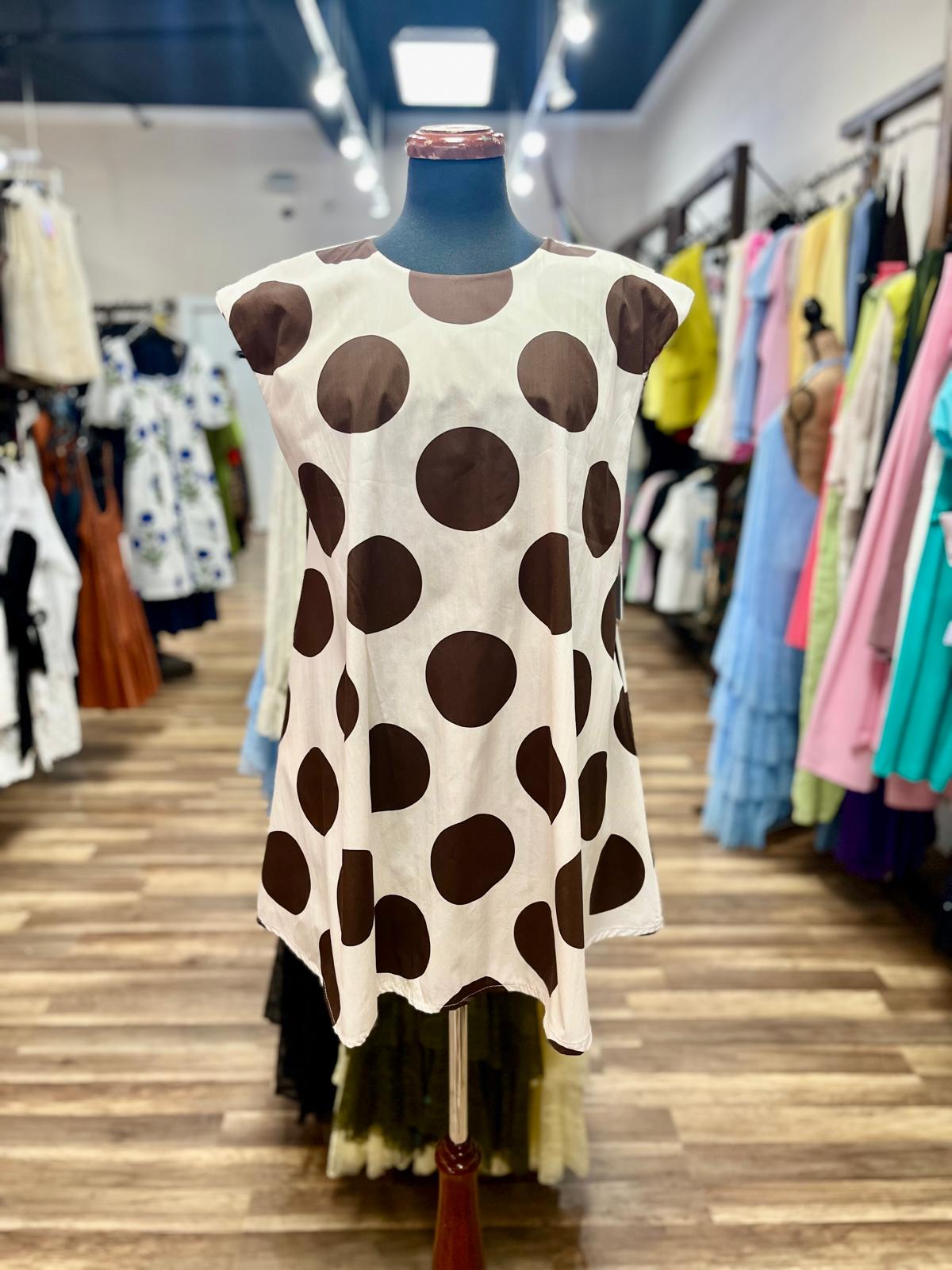 Polka Dot Tunic Top