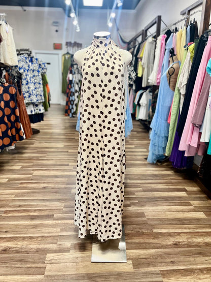 Polka Dot Halter Jumpsuit