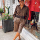 Faux Leather Bermuda Short