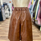Faux Leather Bermuda Short