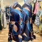 Abstract Print Satin Set