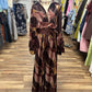 Abstract Print Satin Set