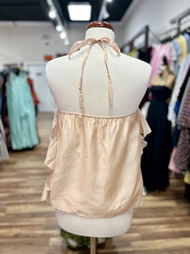 Ruffle Halter Top