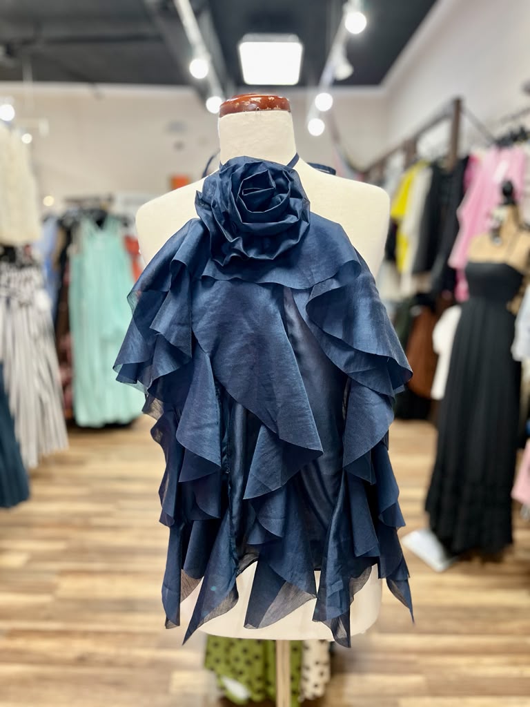 Ruffle Halter Top