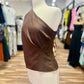 One-Shoulder Linen Top