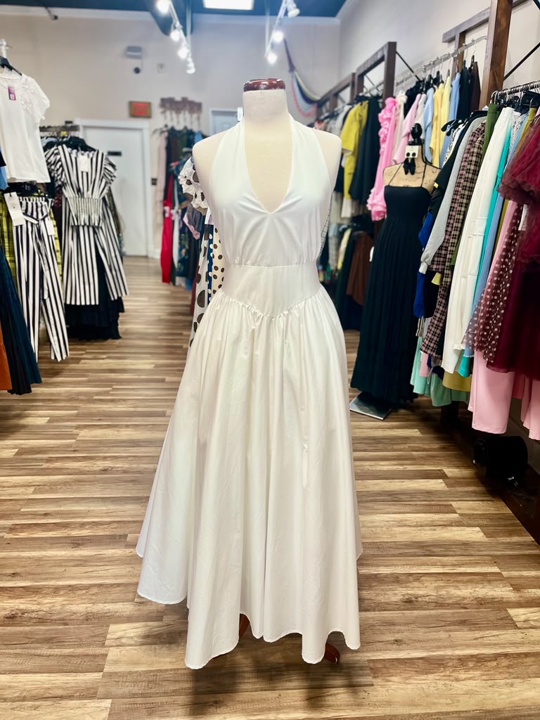 Halter Neck Maxi Dress