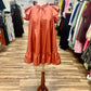 Ruffle Sleeve Shift Dress
