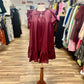 Ruffle Sleeve Shift Dress
