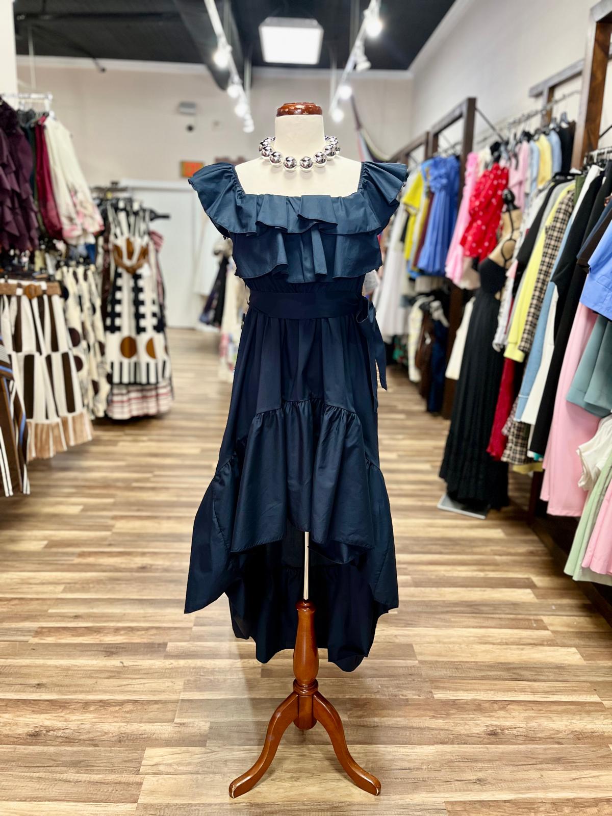 Ruffle High -Low Dress