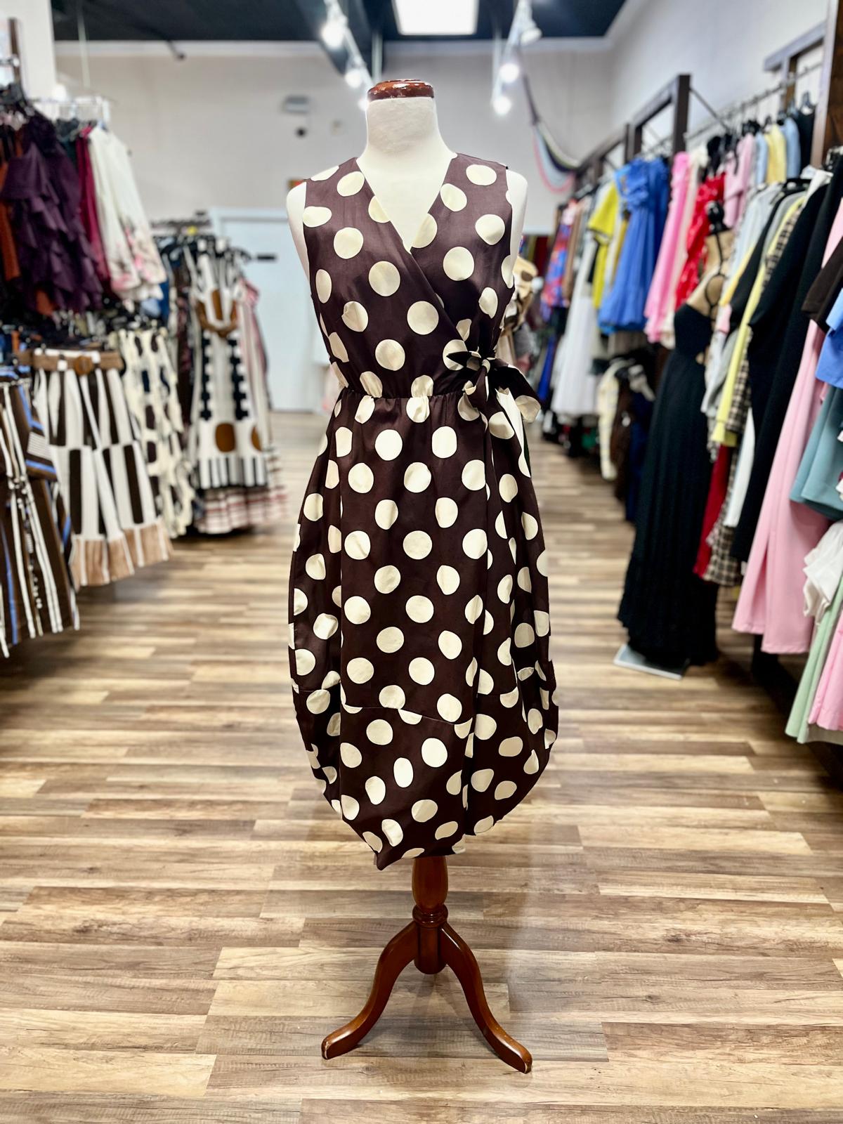 Polka Dot Wrap Dress