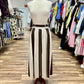 Striped Pleated Skirt