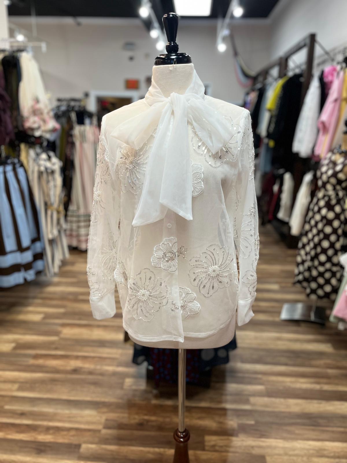 Floral Bow Blouse